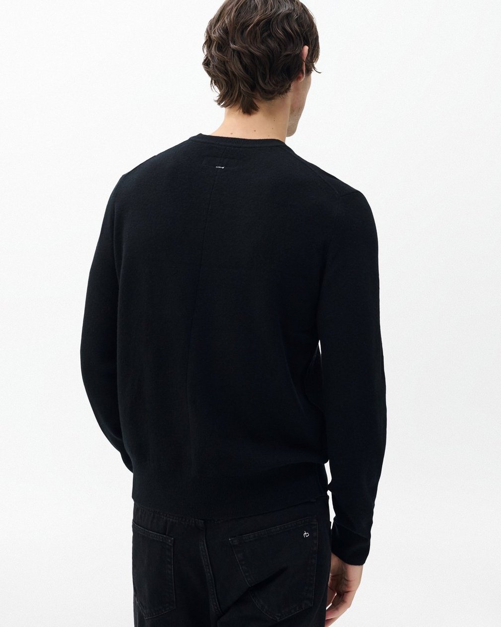 Sour Face Wool Sweater - Black