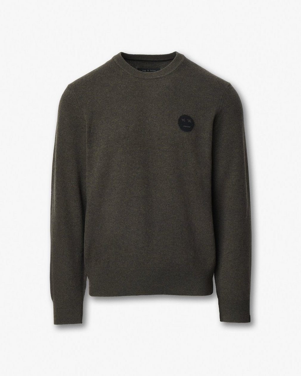 Sour Face Wool Sweater - Army