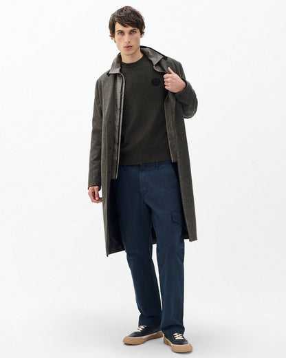 Sour Face Wool Sweater - Army