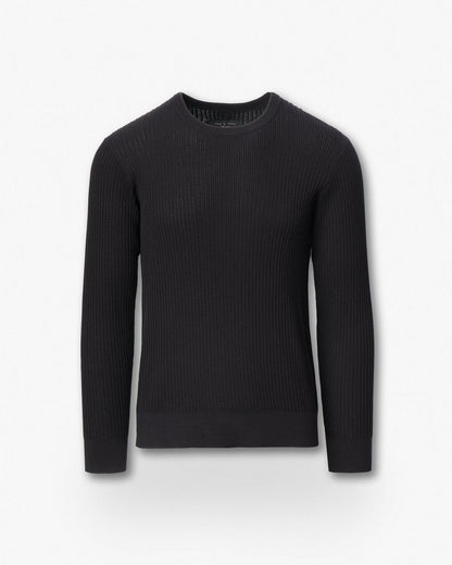 Jayce Silk-Cotton Sweater - Black