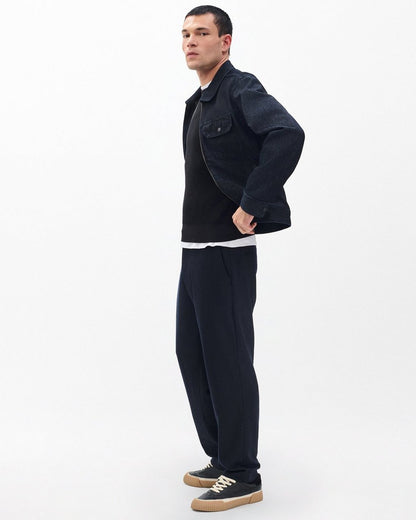 Jayce Silk-Cotton Sweater - Black