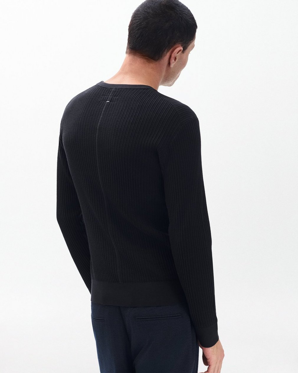 Jayce Silk-Cotton Sweater - Black