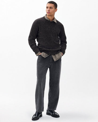 Jensen Ribbed Cashmere Sweater - Brown Multi