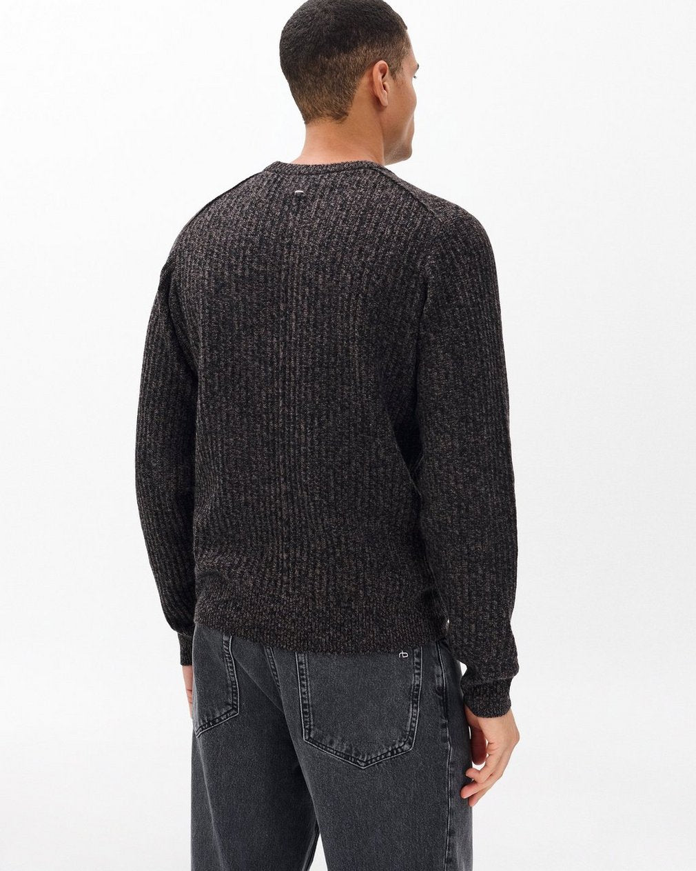 Jensen Ribbed Cashmere Sweater - Brown Multi