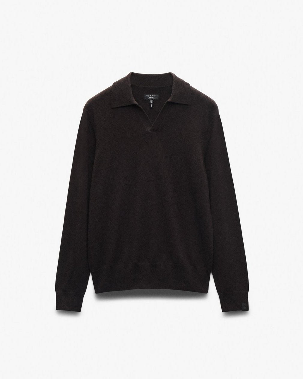 Downing Cashmere Polo - Dark Brown