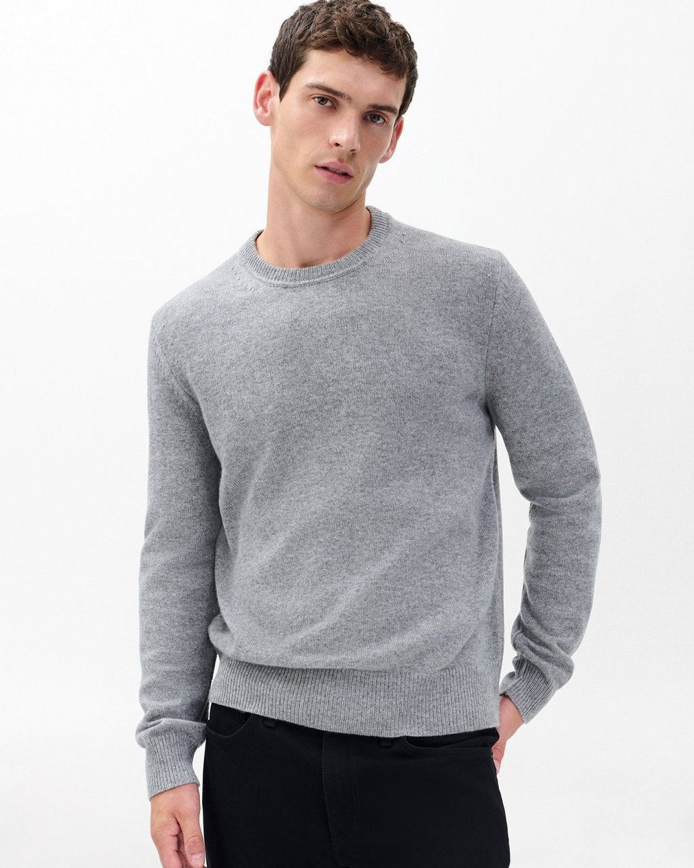 Declan Cashmere Sweater - Grey
