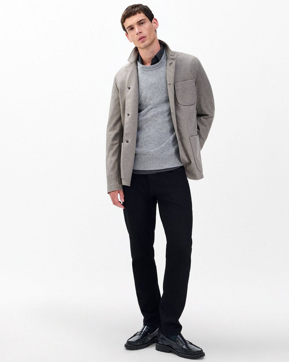 Declan Cashmere Sweater - Grey