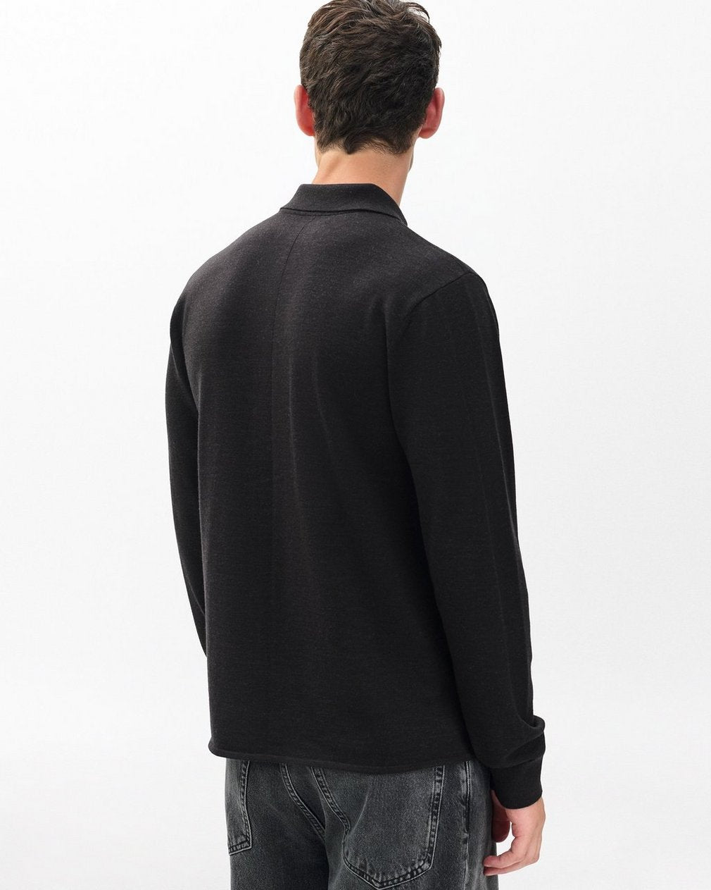 Crawford Wool-Cashmere Knit Shirt - Dark Brown