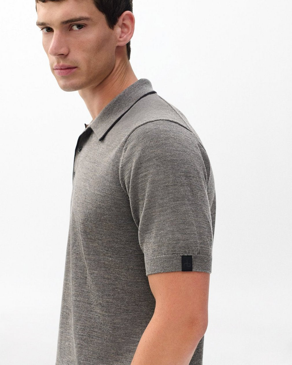 Crawford Wool-Cashmere Knit Polo - Brown