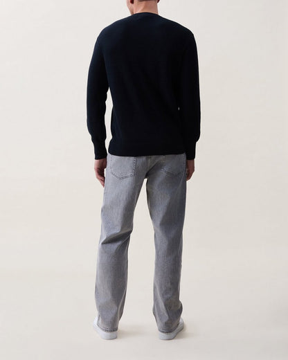 Curtis Cotton Crewneck Sweater - Black
