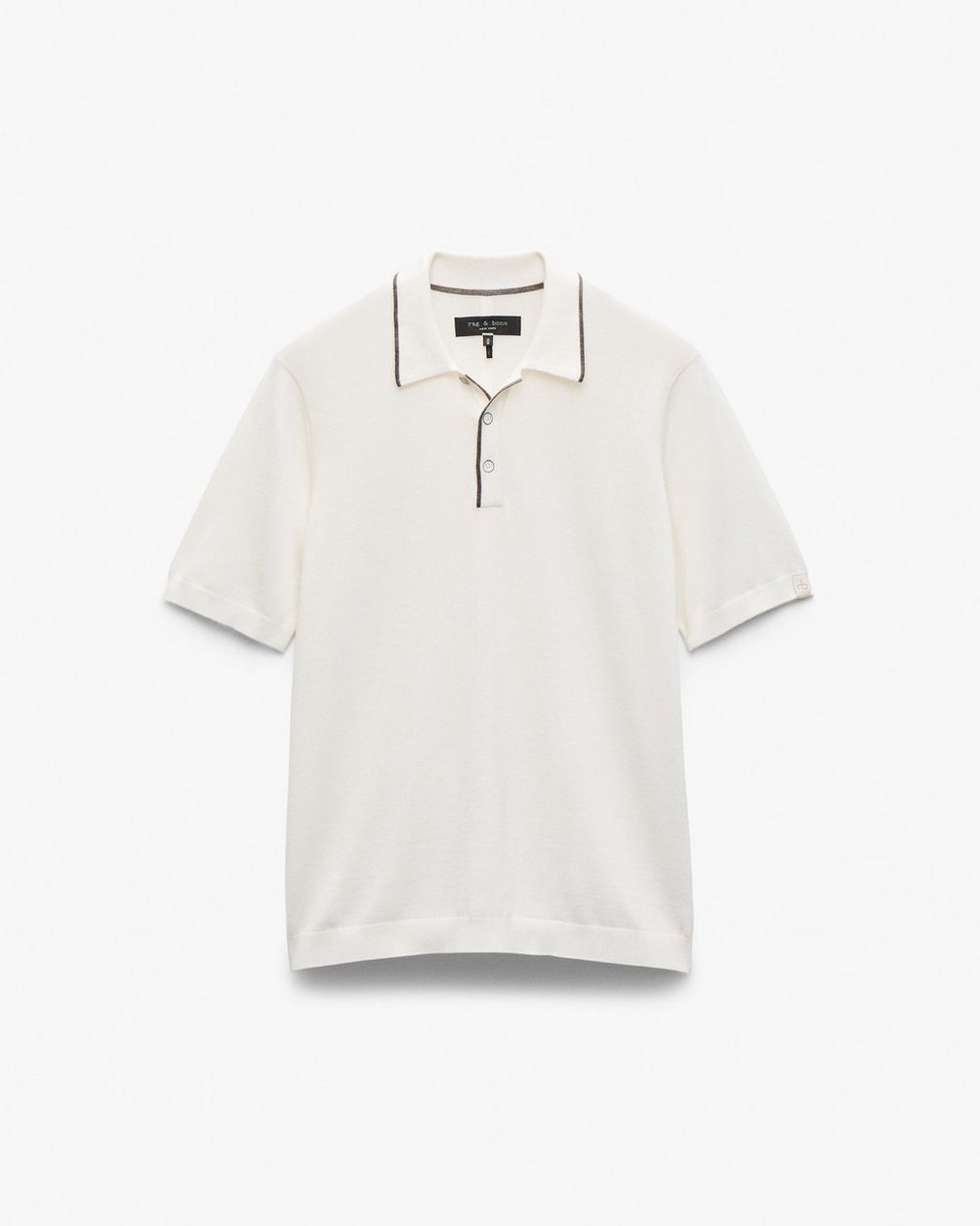 Crawford Wool-Cashmere Knit Polo - Ivory