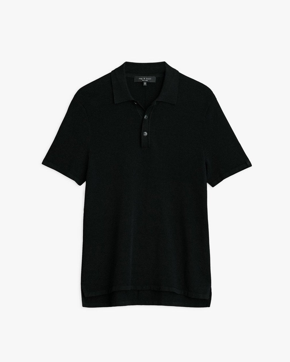 Harvey Knit Polo Shirt - Black