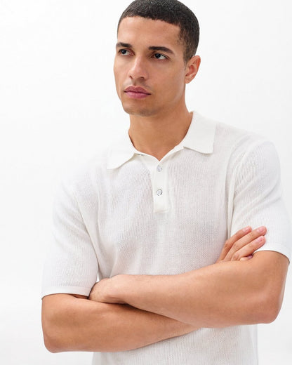 Harvey Knit Polo - Ivory