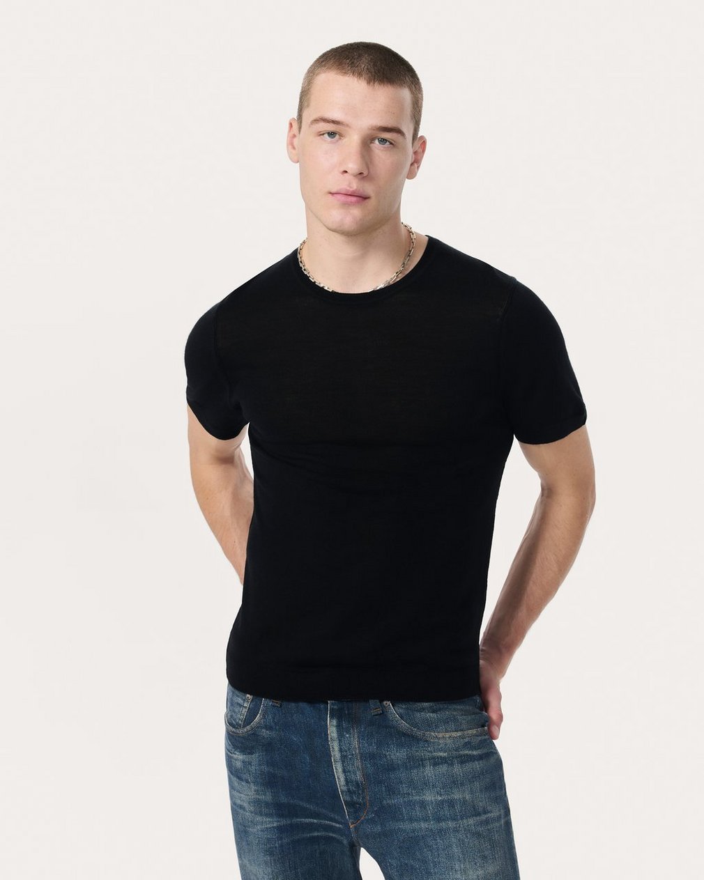 Aulton Sweater Tee - Black