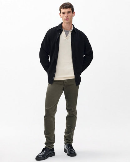 Harvey Knit Johnny Collar Polo - Desert Sand