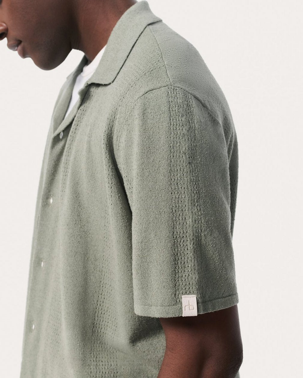 Avery Zuma Knit Shirt - Leaf Grey