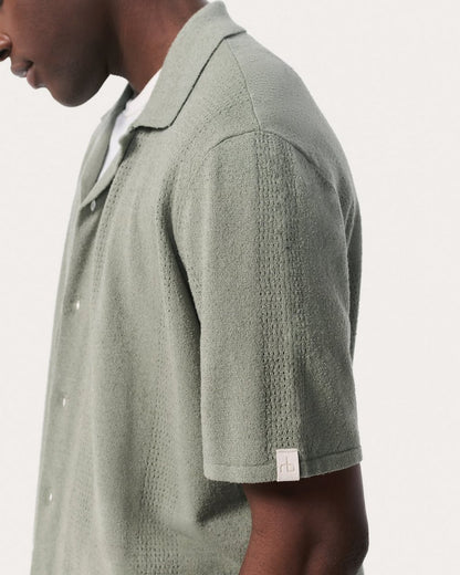 Avery Zuma Knit Shirt - Leaf Grey