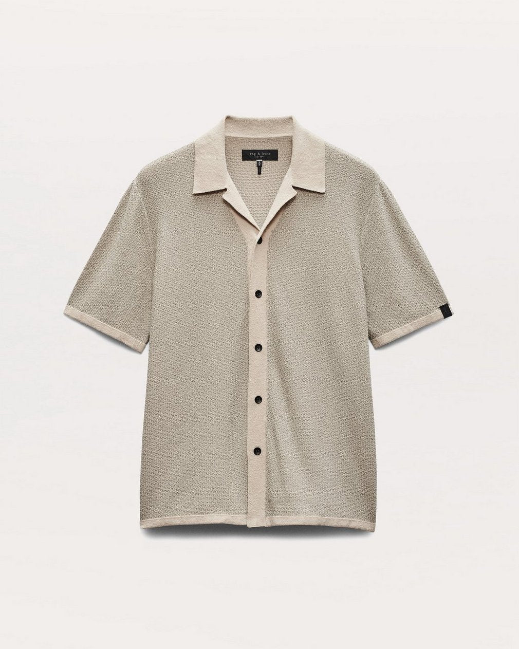 Avery Zig-Zag Zuma Knit Shirt - Light Tan