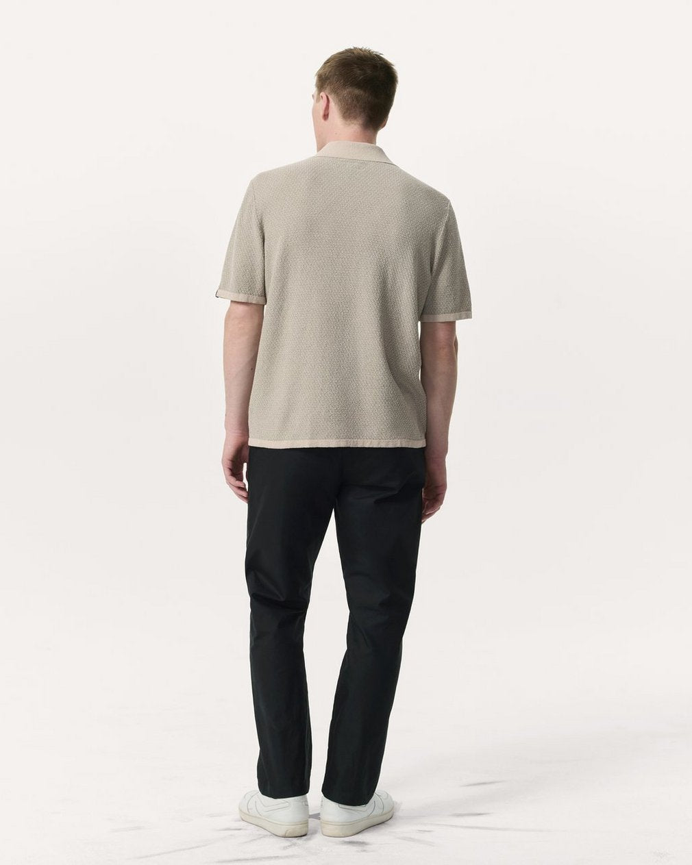 Avery Zig-Zag Zuma Knit Shirt - Light Tan