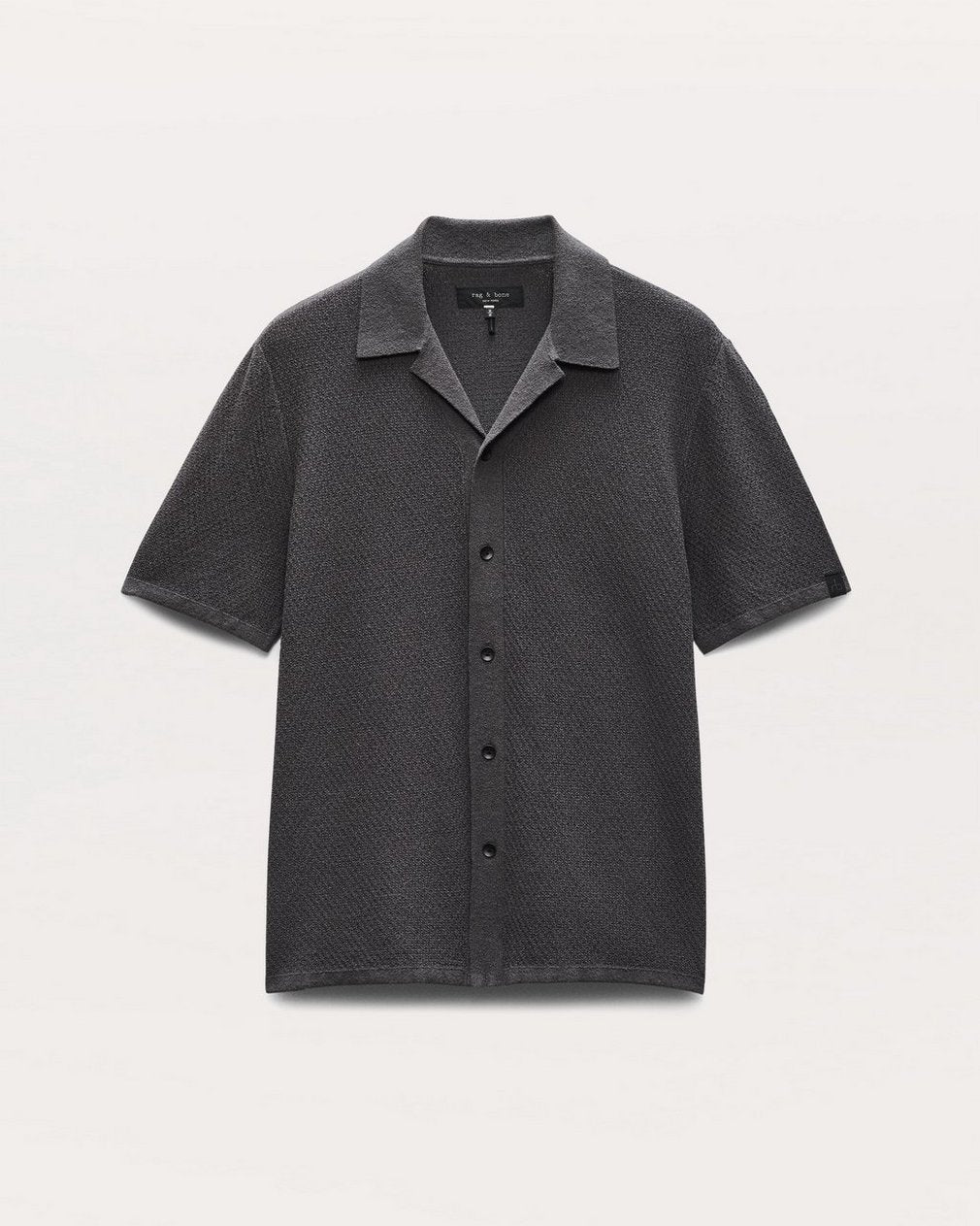 Avery Zig-Zag Zuma Knit Shirt - Dark Grey