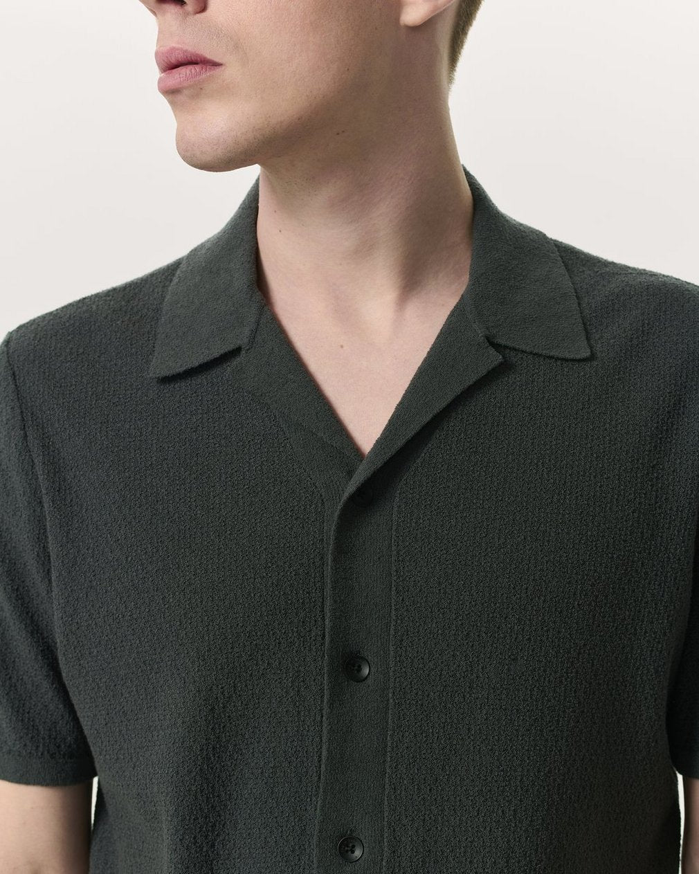Avery Zig-Zag Zuma Knit Shirt - Dark Grey