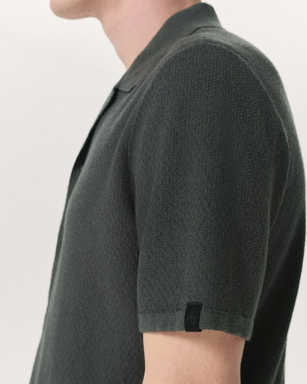 Avery Zig-Zag Zuma Knit Shirt - Dark Grey