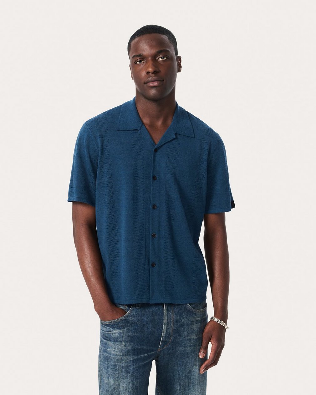Avery Zuma Knit Shirt - Moonlight