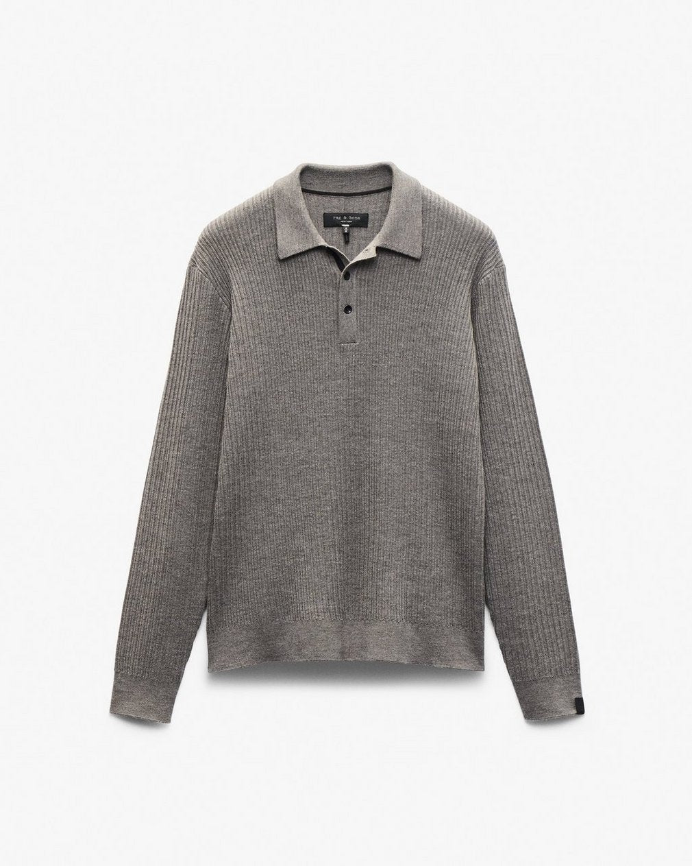 Crawford Wool-Cashmere Polo Sweater - Brown