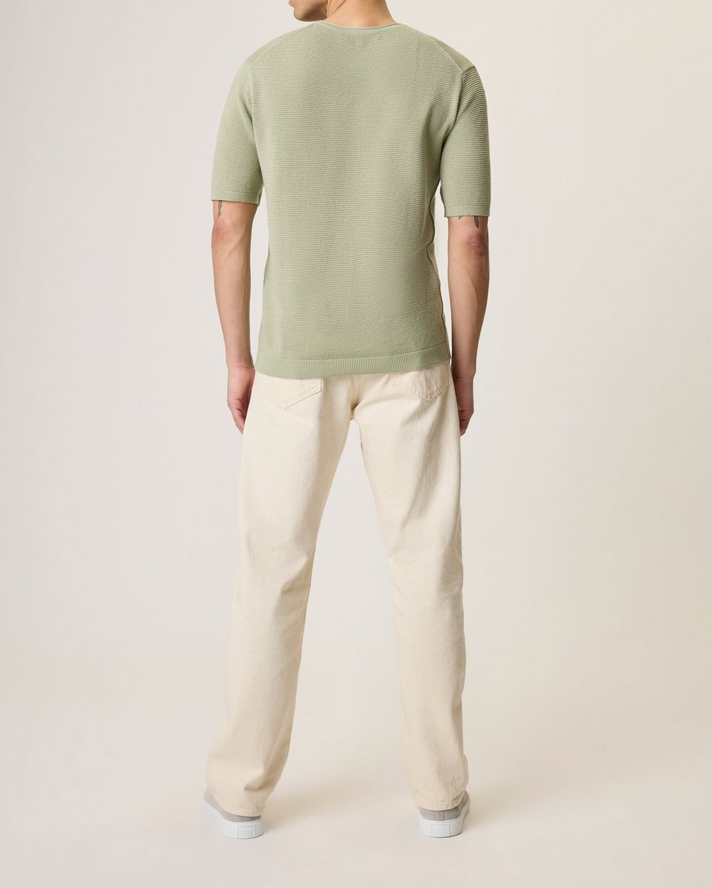 Lewis Cotton Short Sleeve Crew - Moss