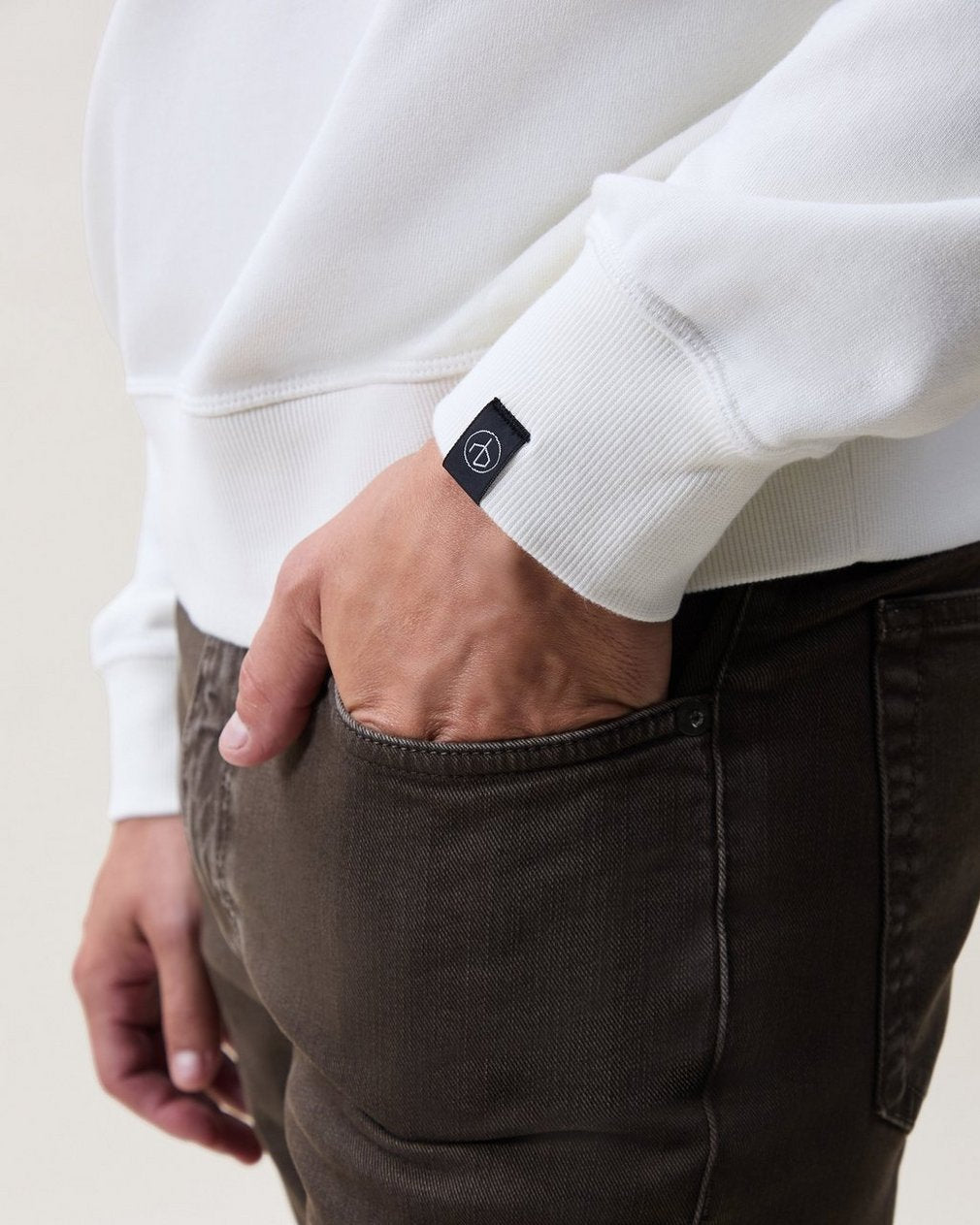 Massey Terry Sweatshirt - Chalk