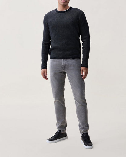 Mitch Cotton Sweater - Black