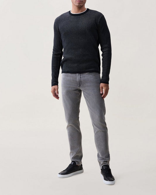 Mitch Cotton Sweater - Black