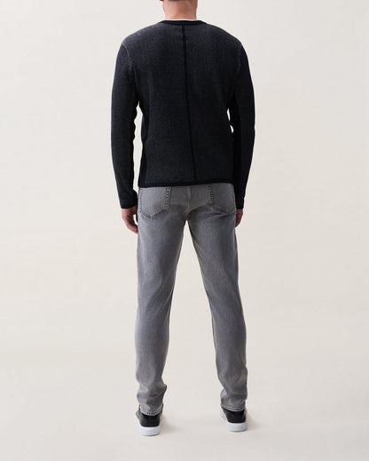 Mitch Cotton Sweater - Black
