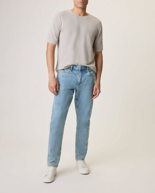 Lewis Cotton Short Sleeve Crew - Storm