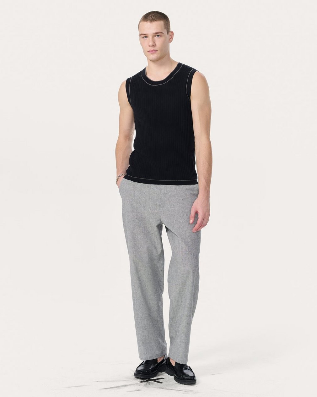 Sanford Knit Tank Top - Black