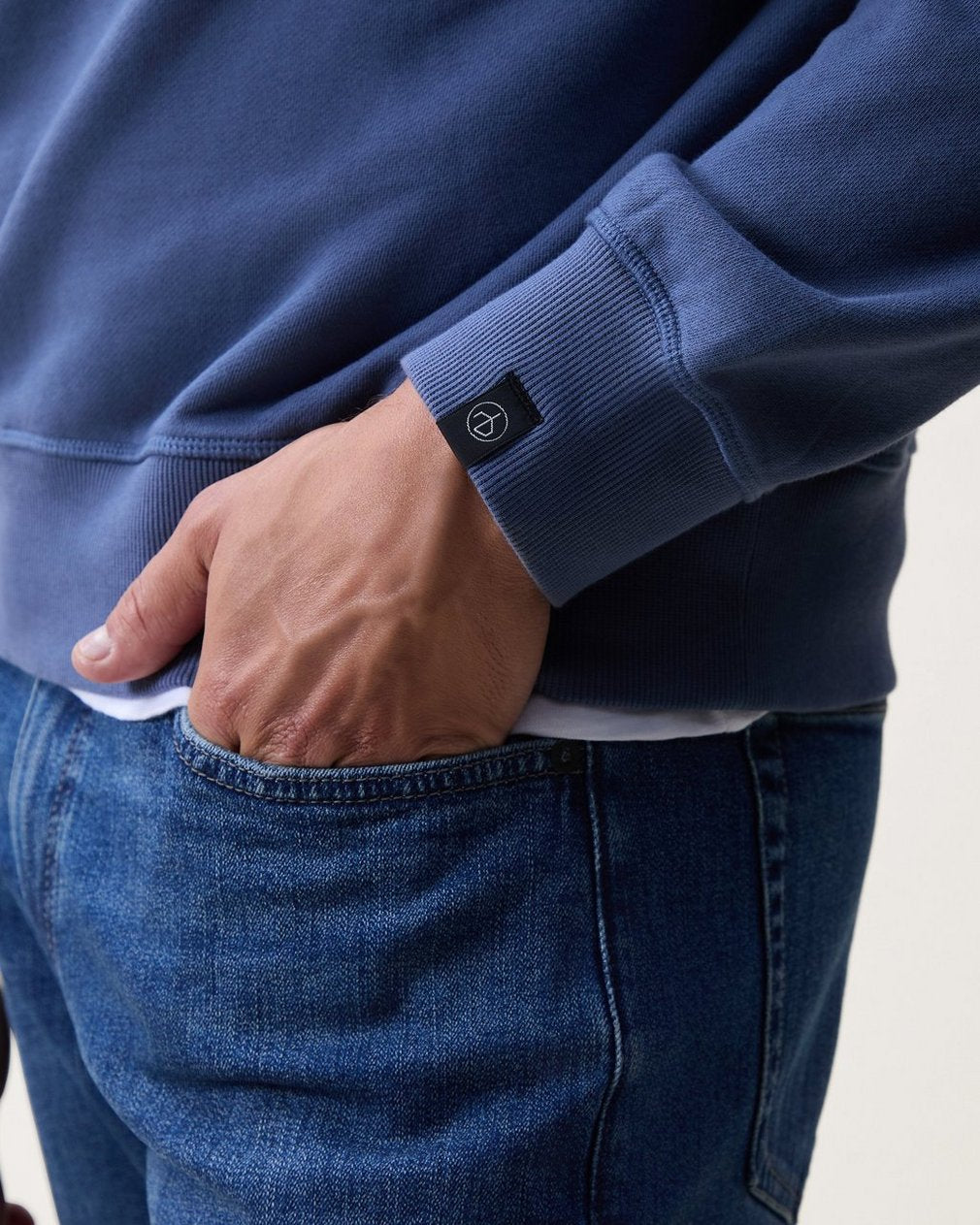 Massey Terry Sweatshirt - Worn Indigo