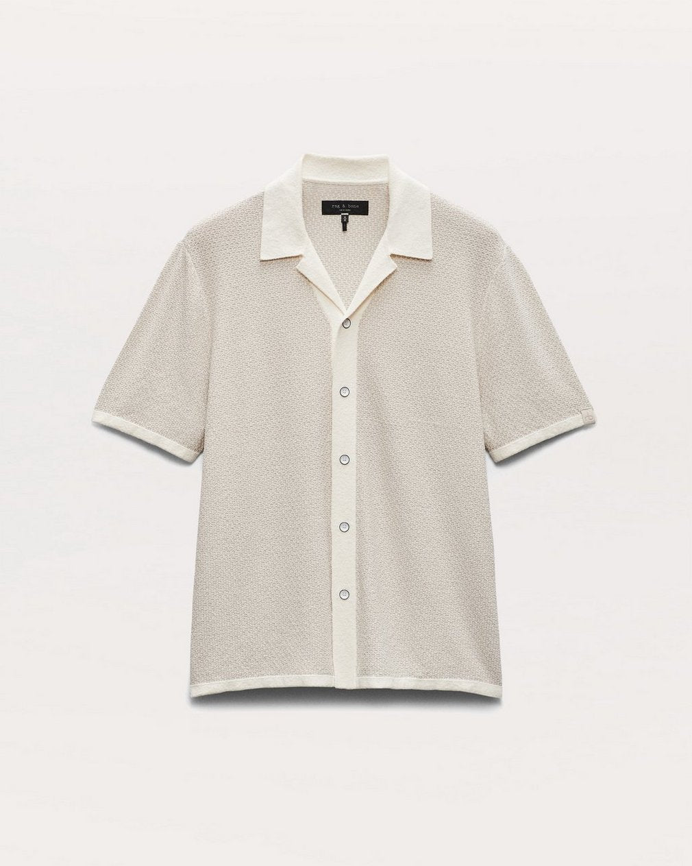 Avery Zig-Zag Zuma Knit Shirt - Ivory