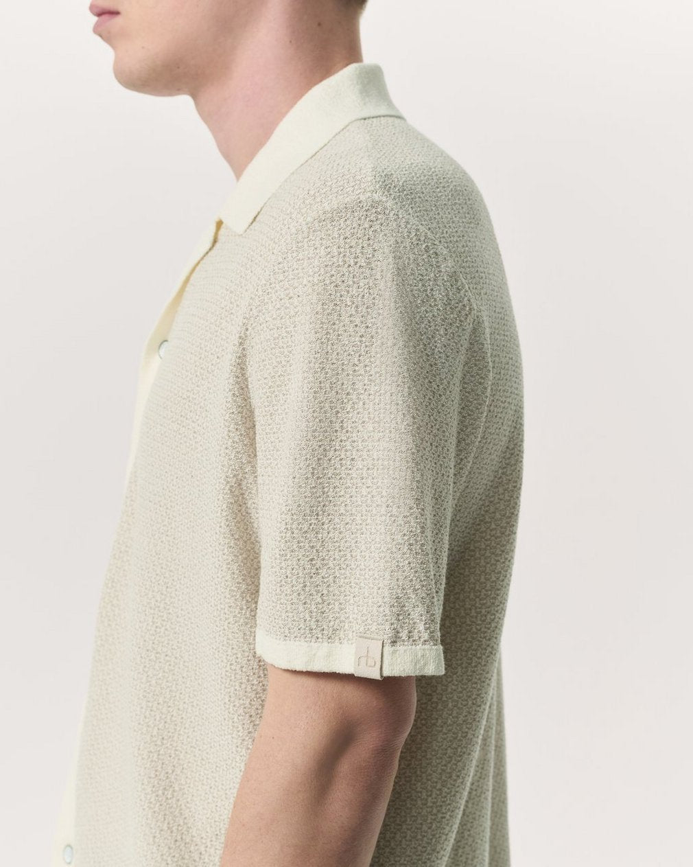 Avery Zig-Zag Zuma Knit Shirt - Ivory