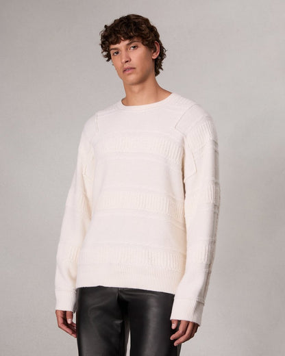 Colton Relaxed Fit Wool-Blend Sweater - Ivory