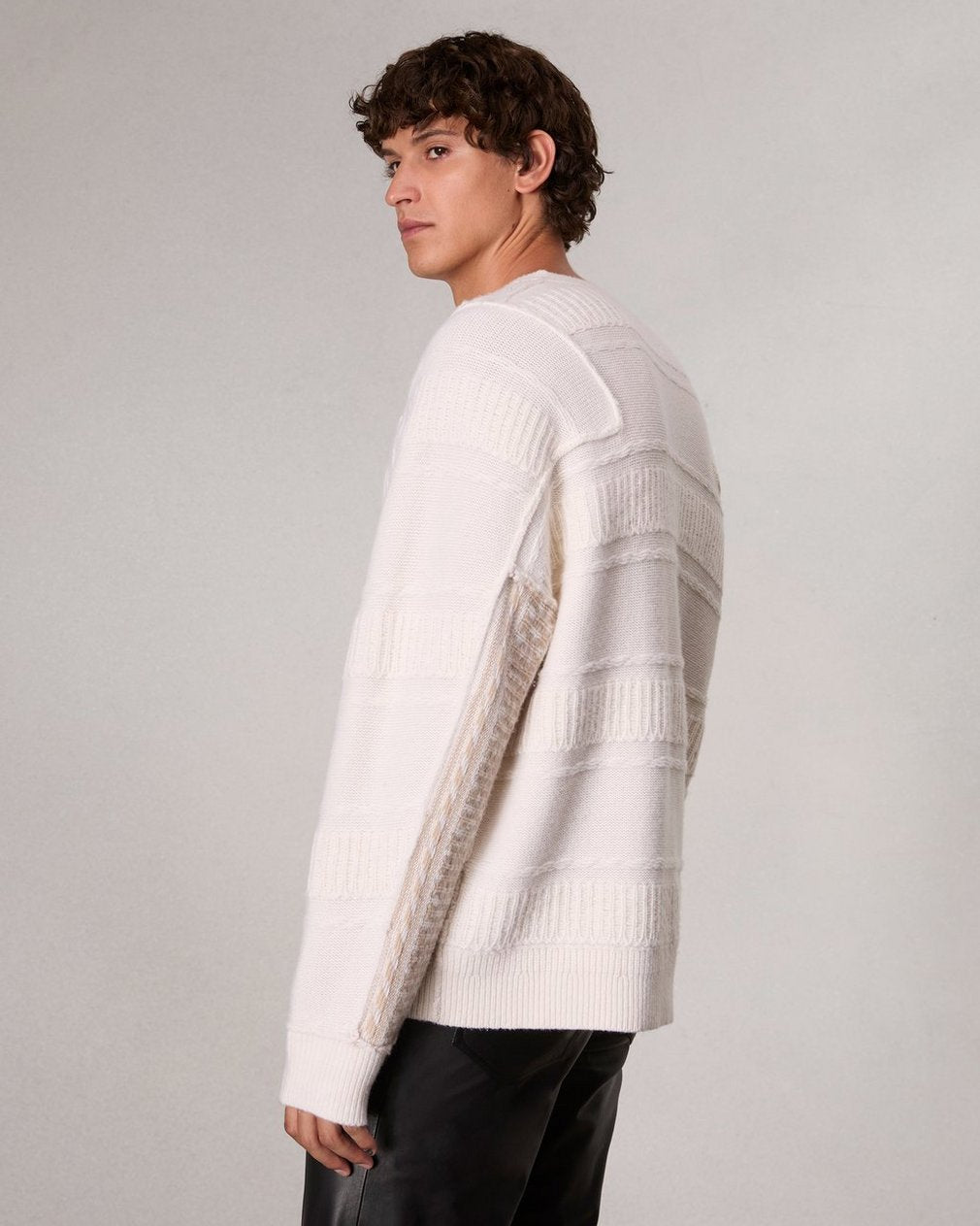 Colton Relaxed Fit Wool-Blend Sweater - Ivory
