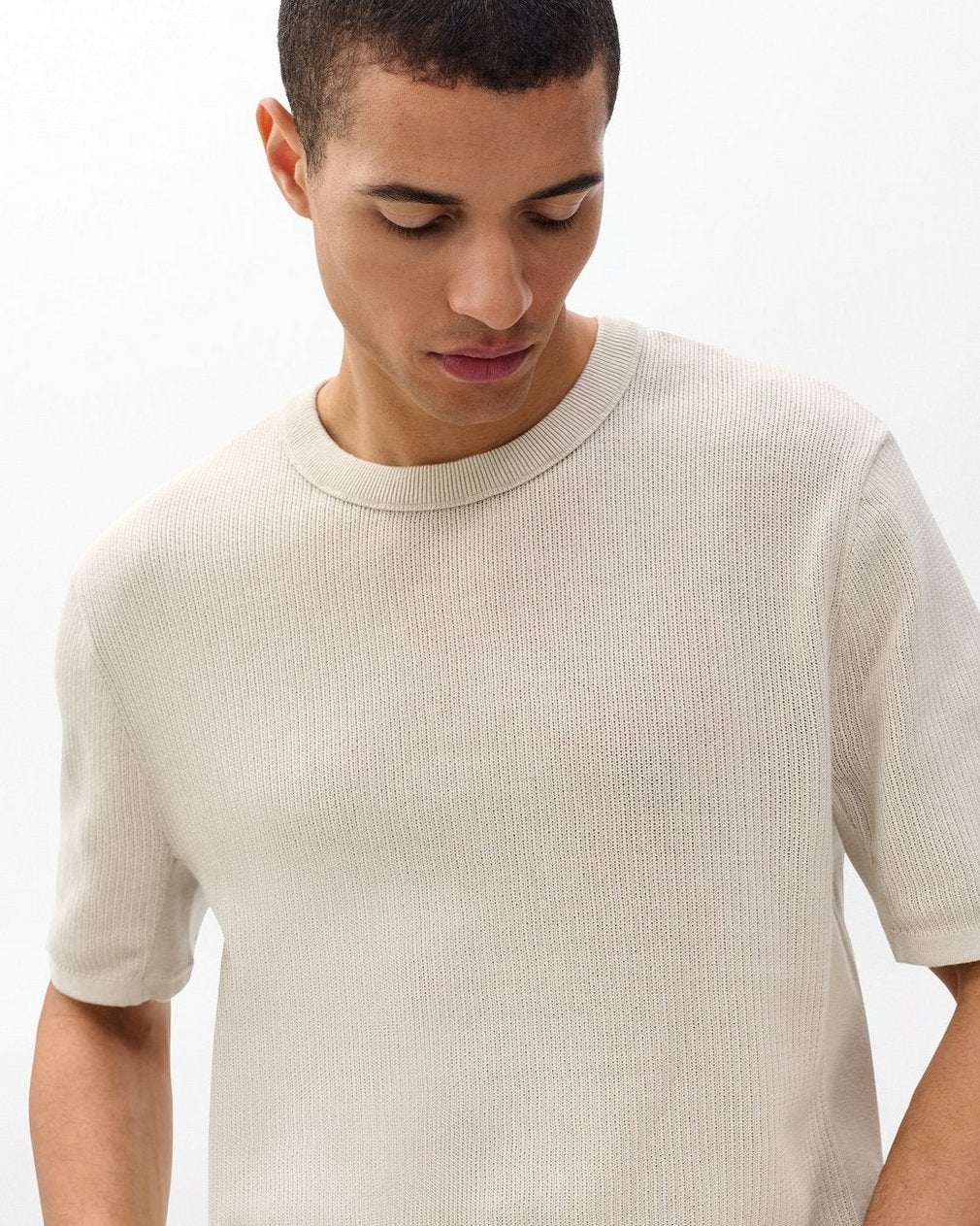 Harvey Crewneck T-Shirt - Desert Sand