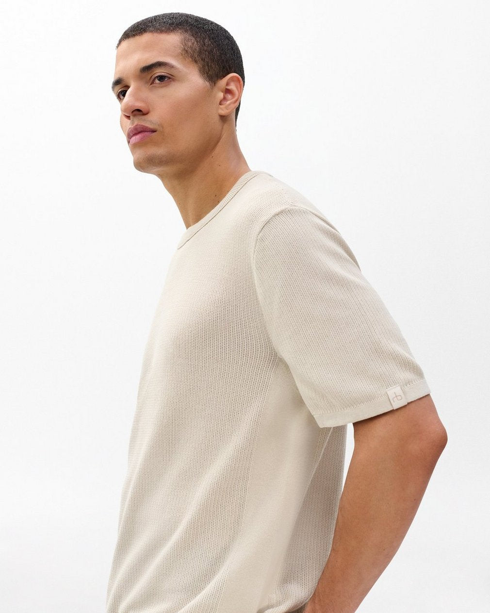 Harvey Crewneck T-Shirt - Desert Sand