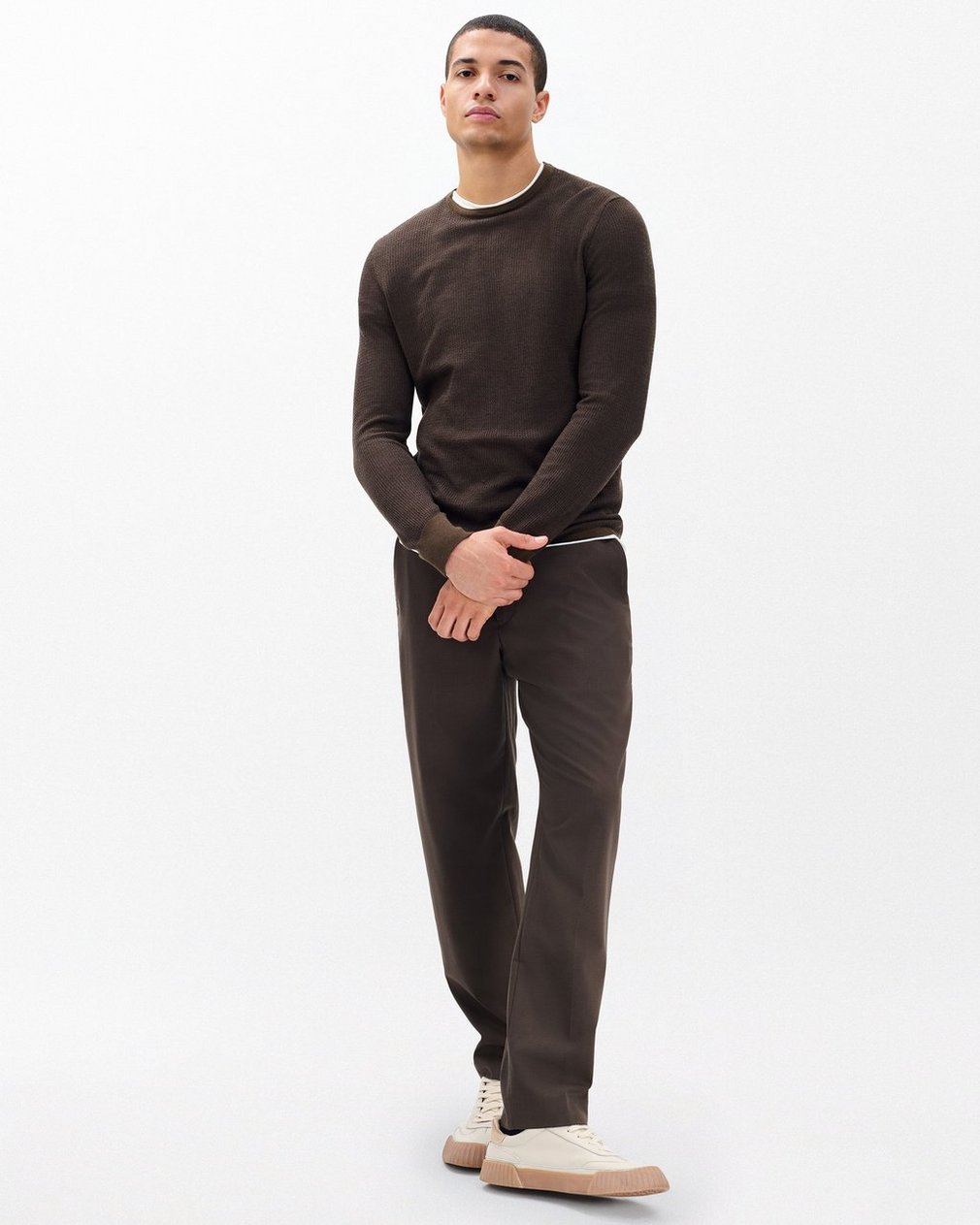 Gregory Crewneck Sweater - Stonewall