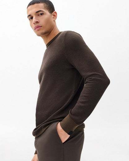 Gregory Crewneck Sweater - Stonewall