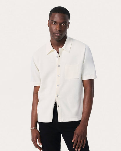 Dalton Knit Shirt - White