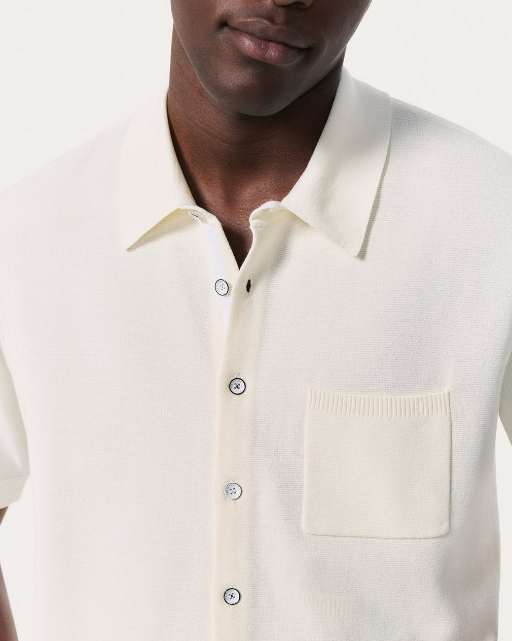 Dalton Knit Shirt - White