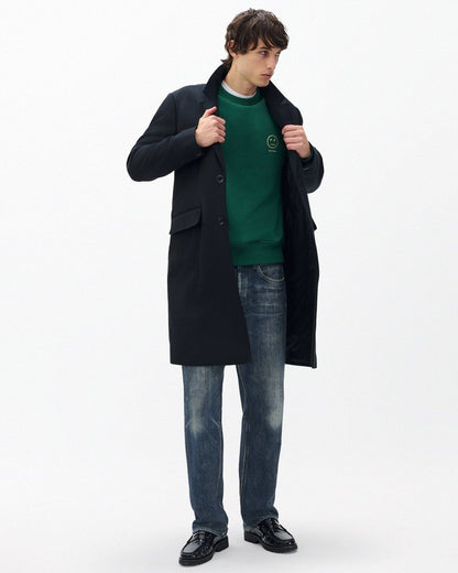Sour Face Embroidered Sweatshirt - Pine Forest