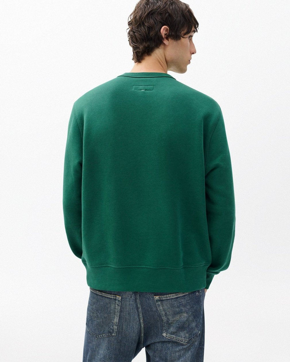 Sour Face Embroidered Sweatshirt - Pine Forest