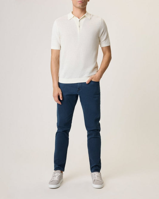 Lewis Cotton Polo Shirt - Ivory