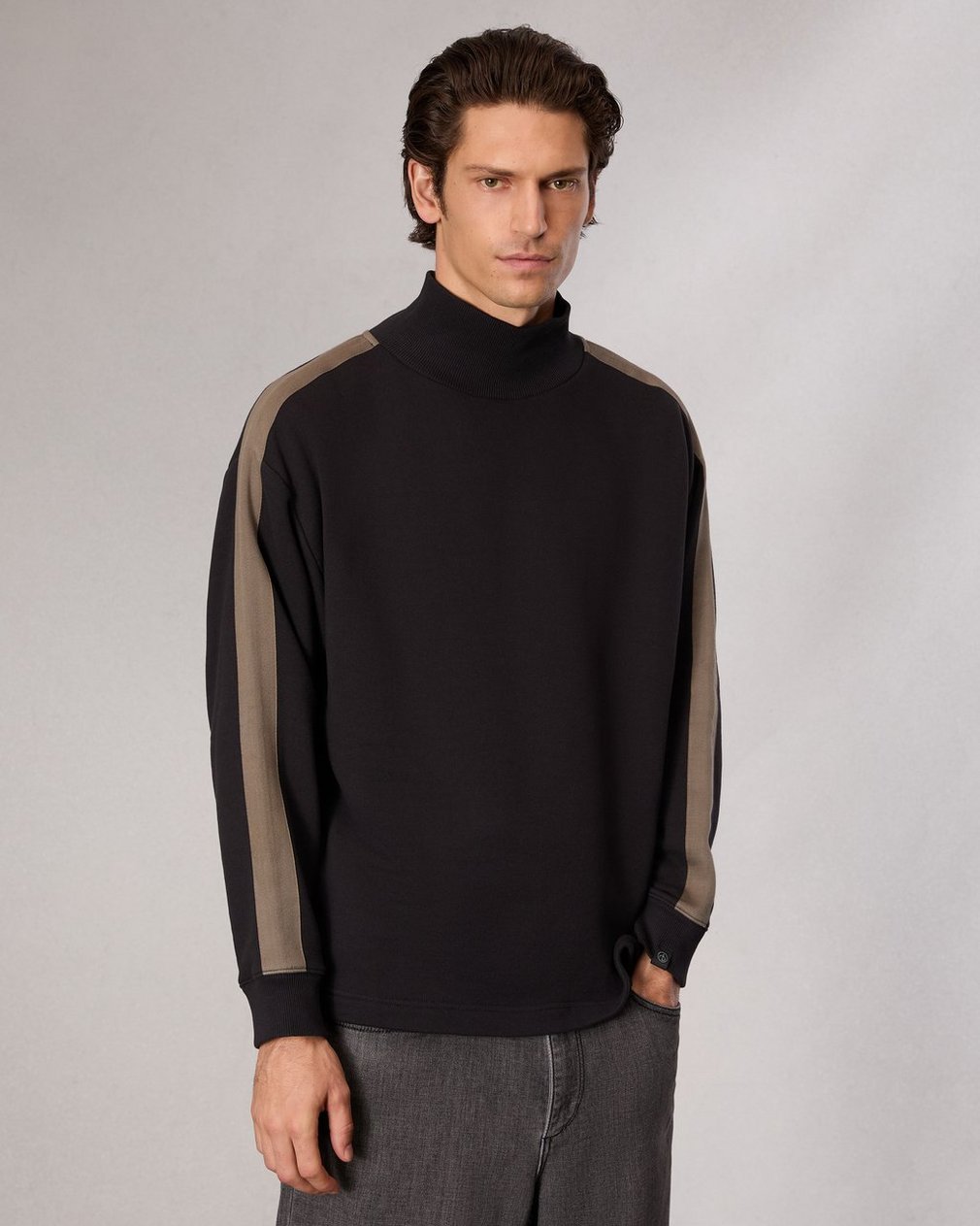 Mockneck Sweatshirt - Black
